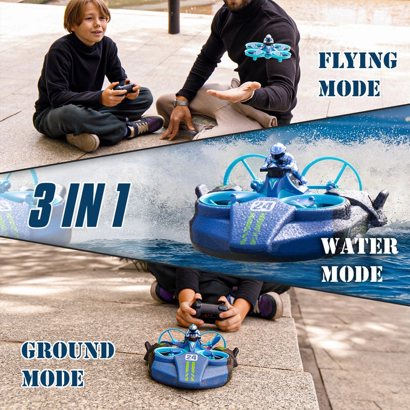 3 in 1 RC Drone Quadcopter for Adults and Kids