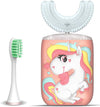 U-Shaped Kids Dinosaur Toothbrush Electric With Case