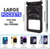 9.5" Double Space Waterproof Floating Phone Pouch With Lanyard