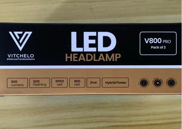 V800 Pro Headlamp Pack of 2